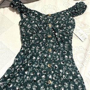 green floral print jersey dress from marshalls